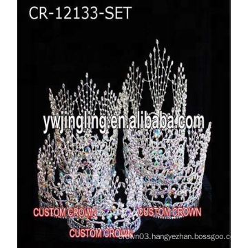AB Stone 4/6/8/10/12/14 Inch Pageant Group Crown